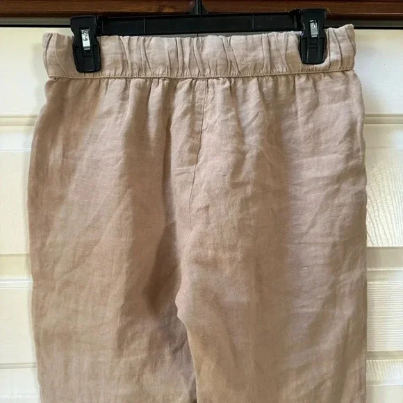 Enzo Costa Easy Pants French Linen Lightweight Summer Women’s size 3 Medium